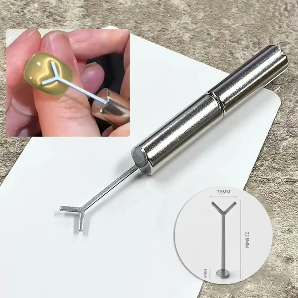 Y-Shape Cat Eye Nail Magnet Bar | Magnetic Gel Nail Art Tool