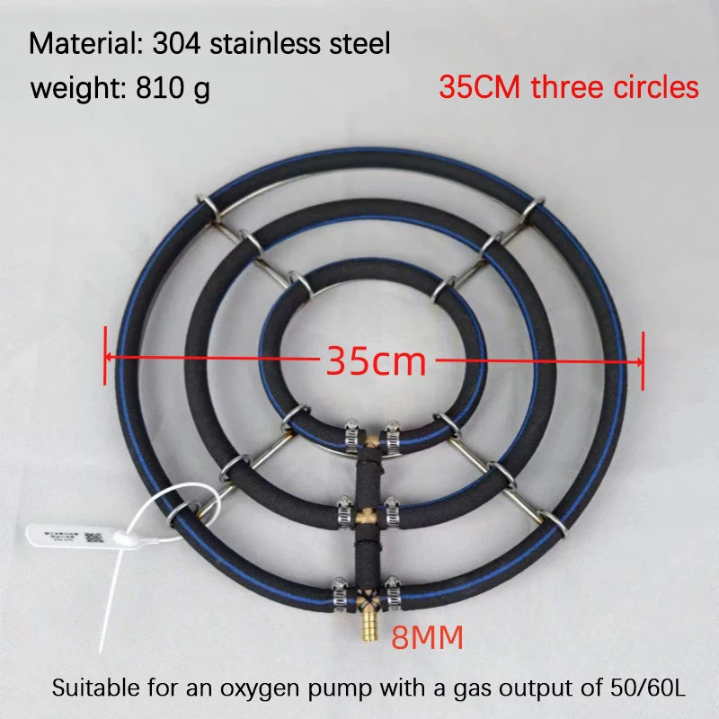 Nano Aeration Disc 304 Stainless Steel Fish Pond Oxygen Diffuser