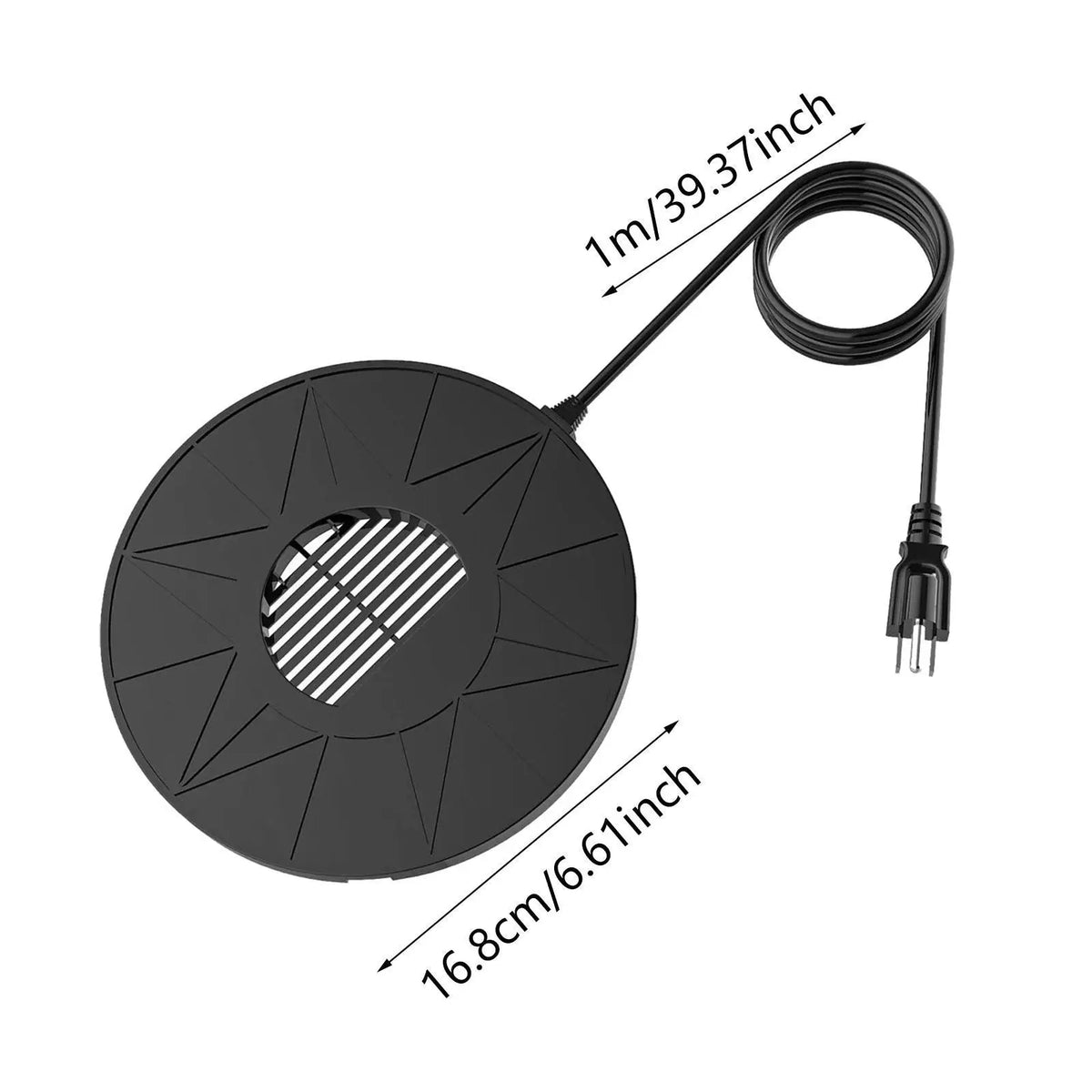 Thermostatic Bird Bath Heater Deicer – 70W Outdoor Winter