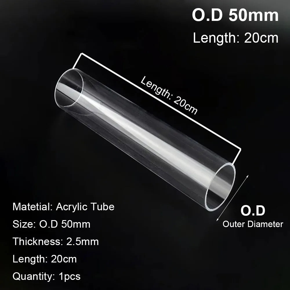 Clear Acrylic Tube – Fish Tank, Hydroponics & DIY Pipe