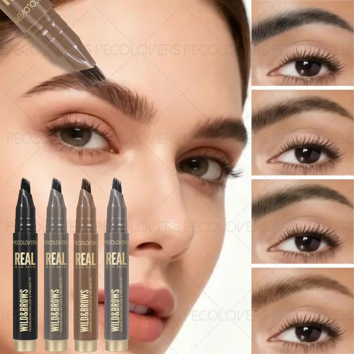 Waterproof Double-Effect Brow Pencil – 24HR Smudge-Proof