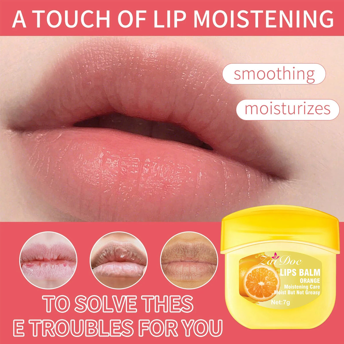 ZaiDoc 24-Pack Lip Mask Set – 7 Fruit Flavors Moisturizing Balm