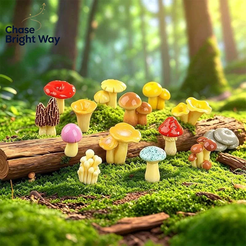 Mini Resin Mushroom Ornament – Fairy Garden & Aquarium Decor