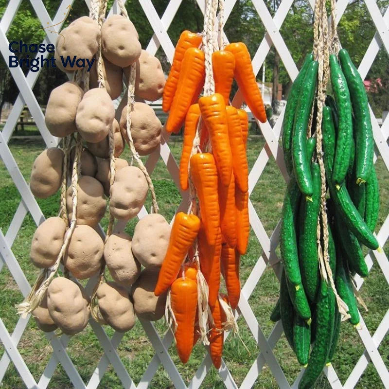 Faux Vegetable Hanging Garland | Farmhouse Kitchen Decor