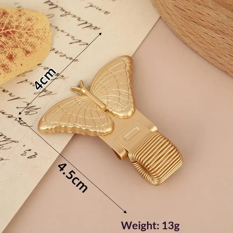 Vintage Insect Metal Pen Clip | Spring-Loaded Journal Pen Holder