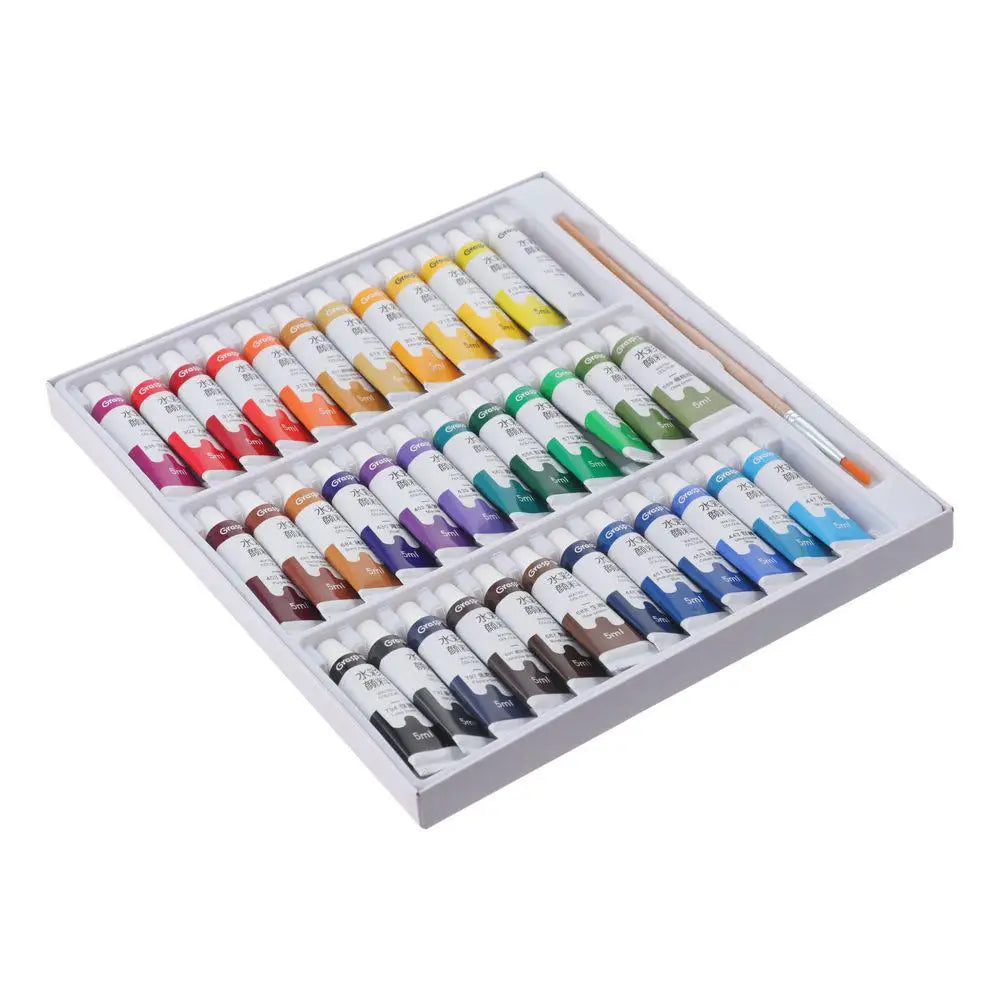 Watercolor Paint Tubes Set – 12/18/24/36 Vibrant Colors 5ml