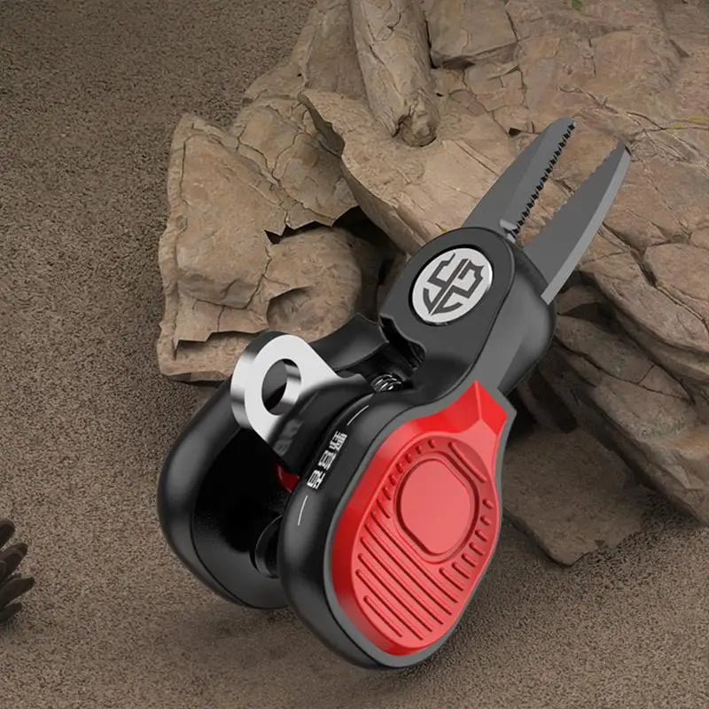 Portable Stainless Steel Fishing Shears | Serrated PE Line Cutter