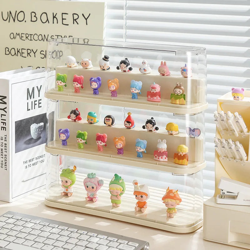Acrylic Wall-Mounted Display Cabinet for Collectible Figures