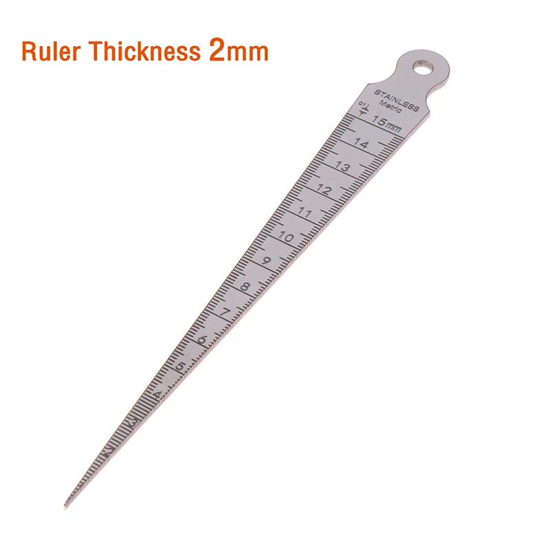 Stainless Steel Taper Feeler Gauge 1–15mm Hole Measuring Tool