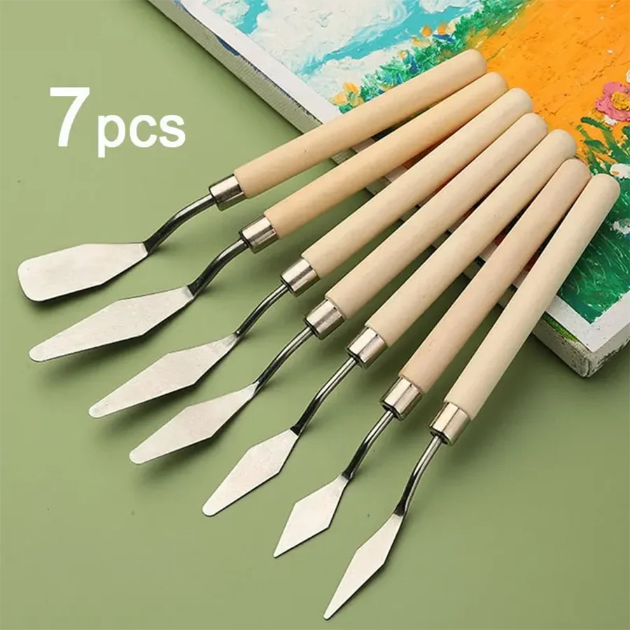 Stainless Steel Palette Knife Set – 7/14Pc Artist Spatula