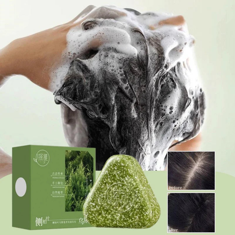 LUXURYTO Usman Grass Herbal Shampoo Soap Bar – All Hair Types