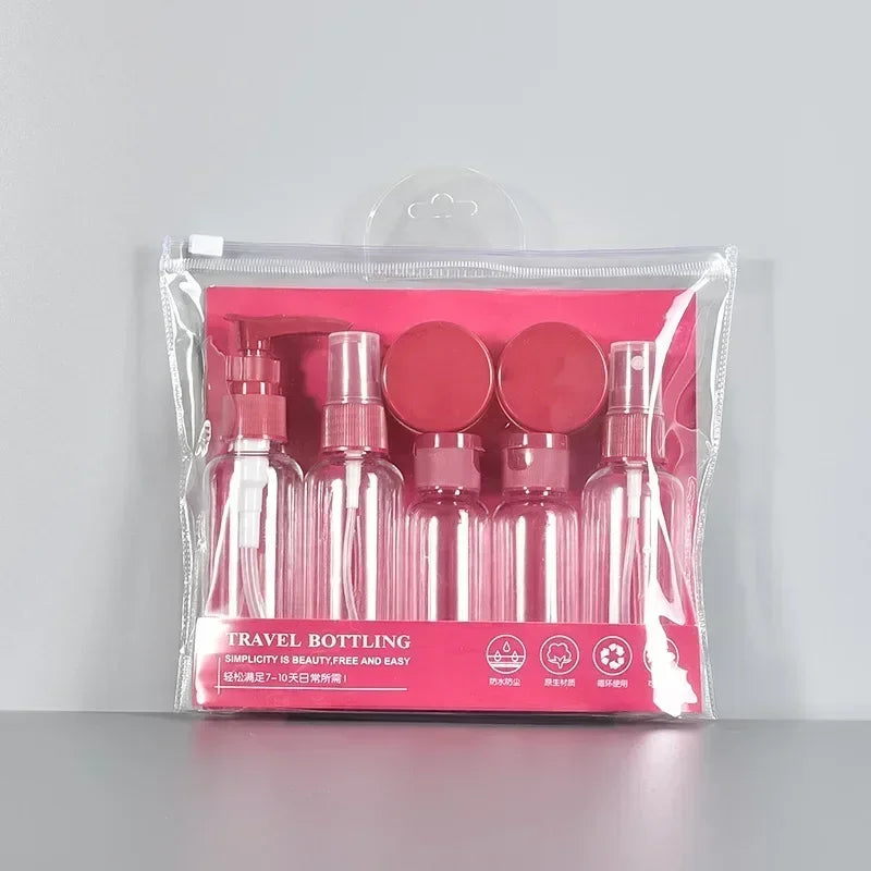 Travel Refillable Bottle Set – Portable Toiletry & Skincare Kit