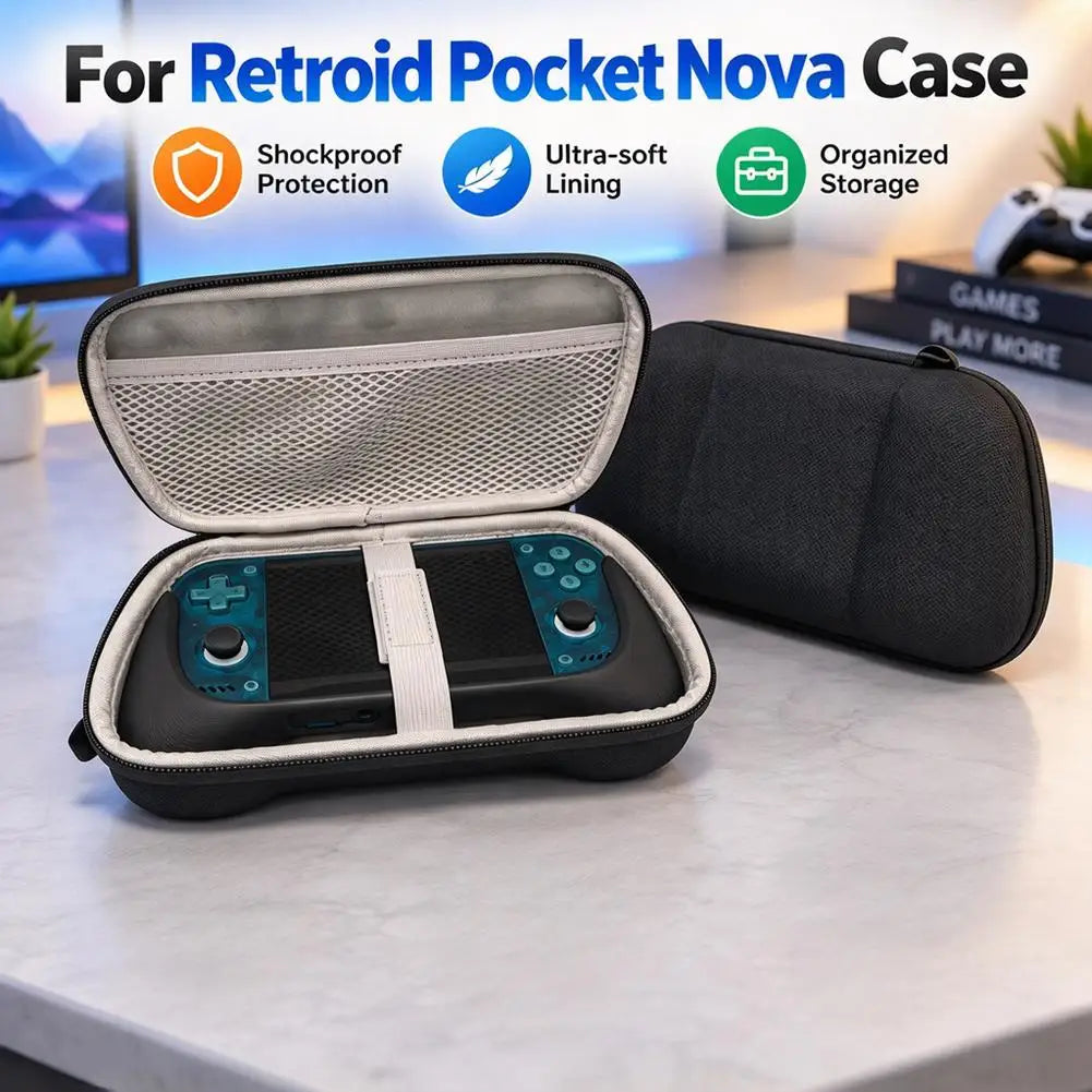 Retroid Pocket Nova EVA Carrying Case – Hard Shell Storage Bag