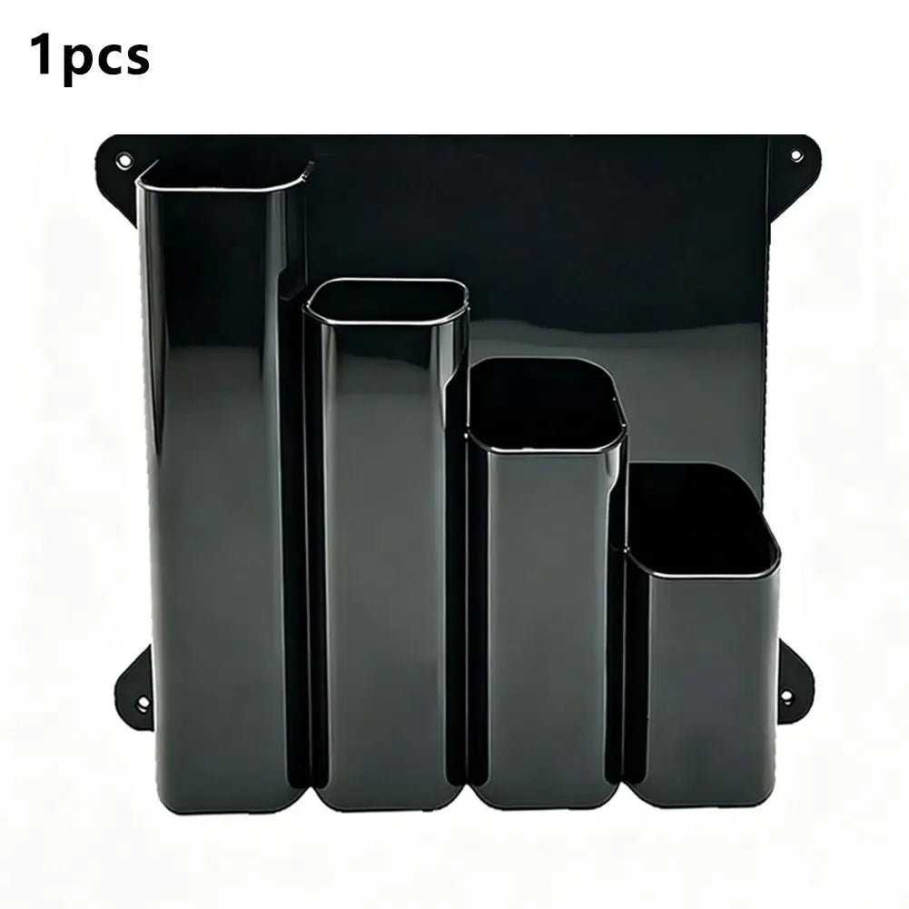 Wall-Mounted Zip Tie Storage Rack – 4-Pocket Cable Organizer