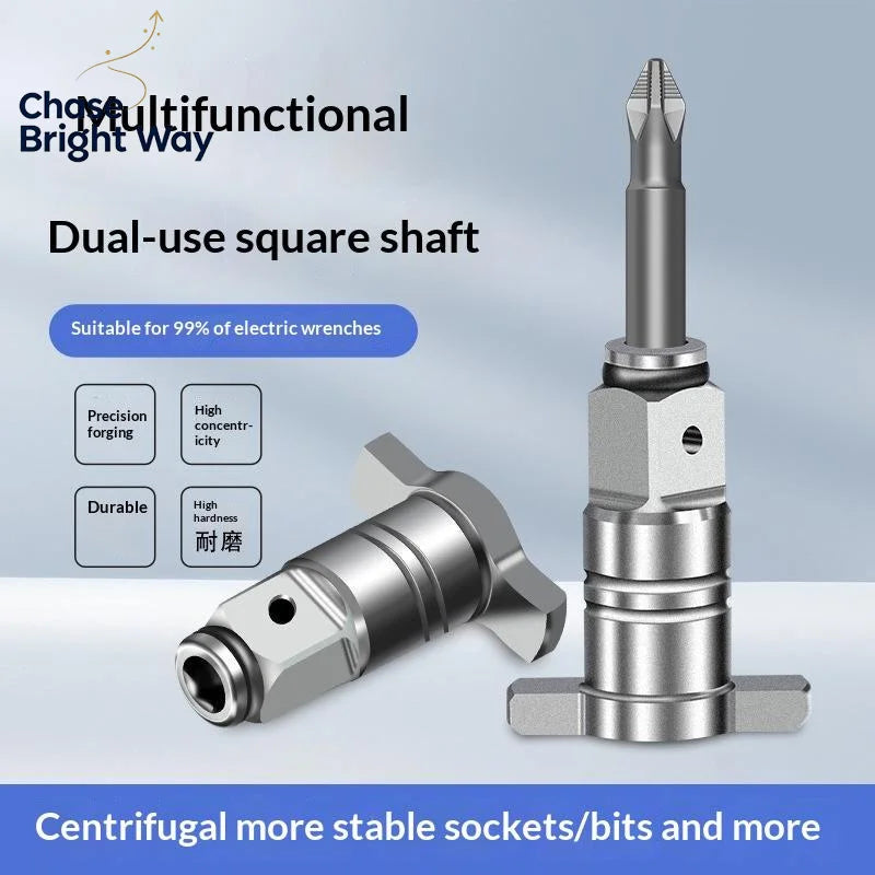 1/2" Magnetic Hex Shank Square Drive Adapter for Power Drills