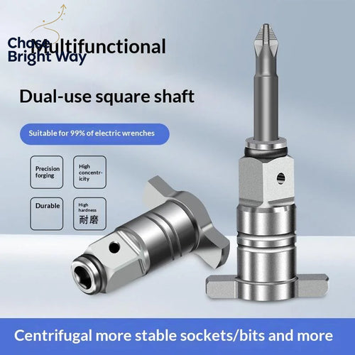 1/2" Magnetic Hex Shank Square Drive Adapter for Power Drills