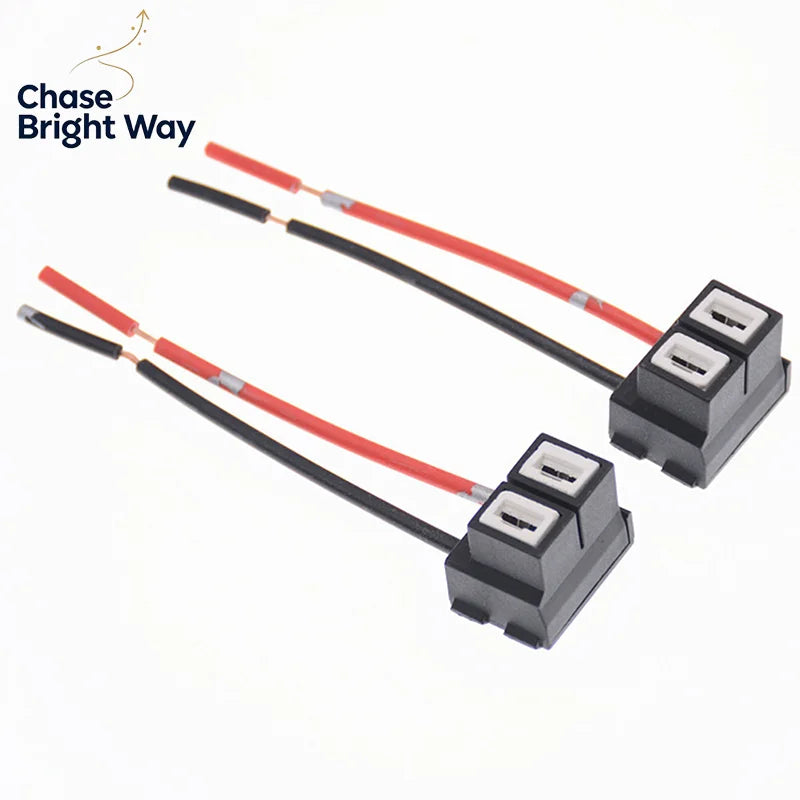 H7 Ceramic Halogen Bulb Socket Connector & Wiring Harness