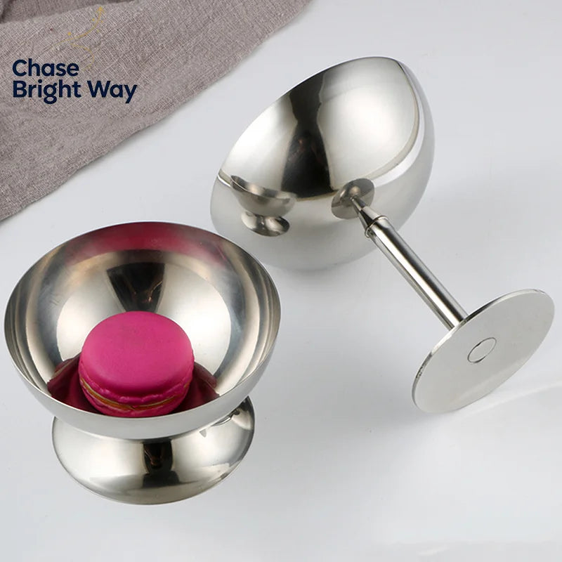 Stainless Steel Goblet Ice Cream Cup & Dessert Bowl