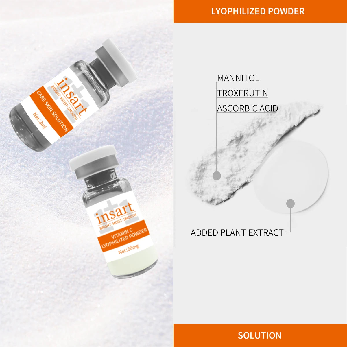 Vitamin C Freeze-Dried Powder Skincare Set – 2 Boxes Travel