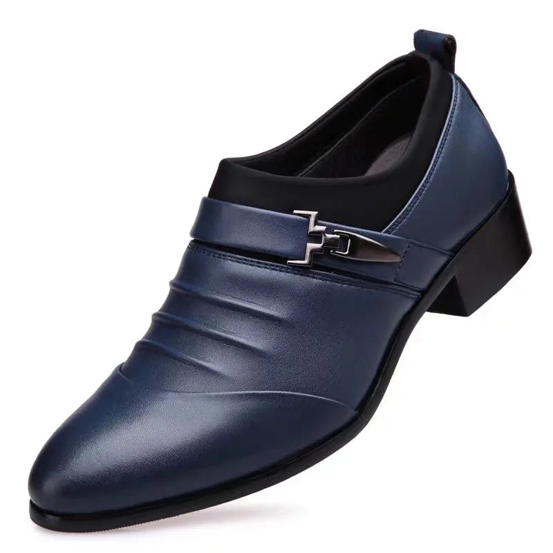 LEDP Men's Oxford Slip-On Dress Shoes – Formal Business Loafers