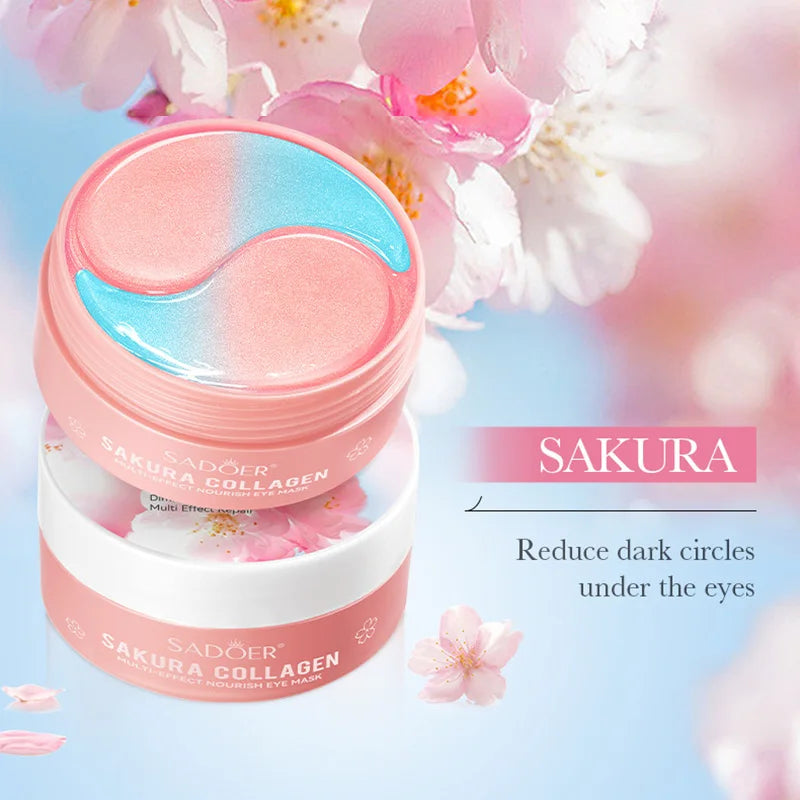 SADOER Sakura Collagen Eye Masks – Firming & Brightening 60pc