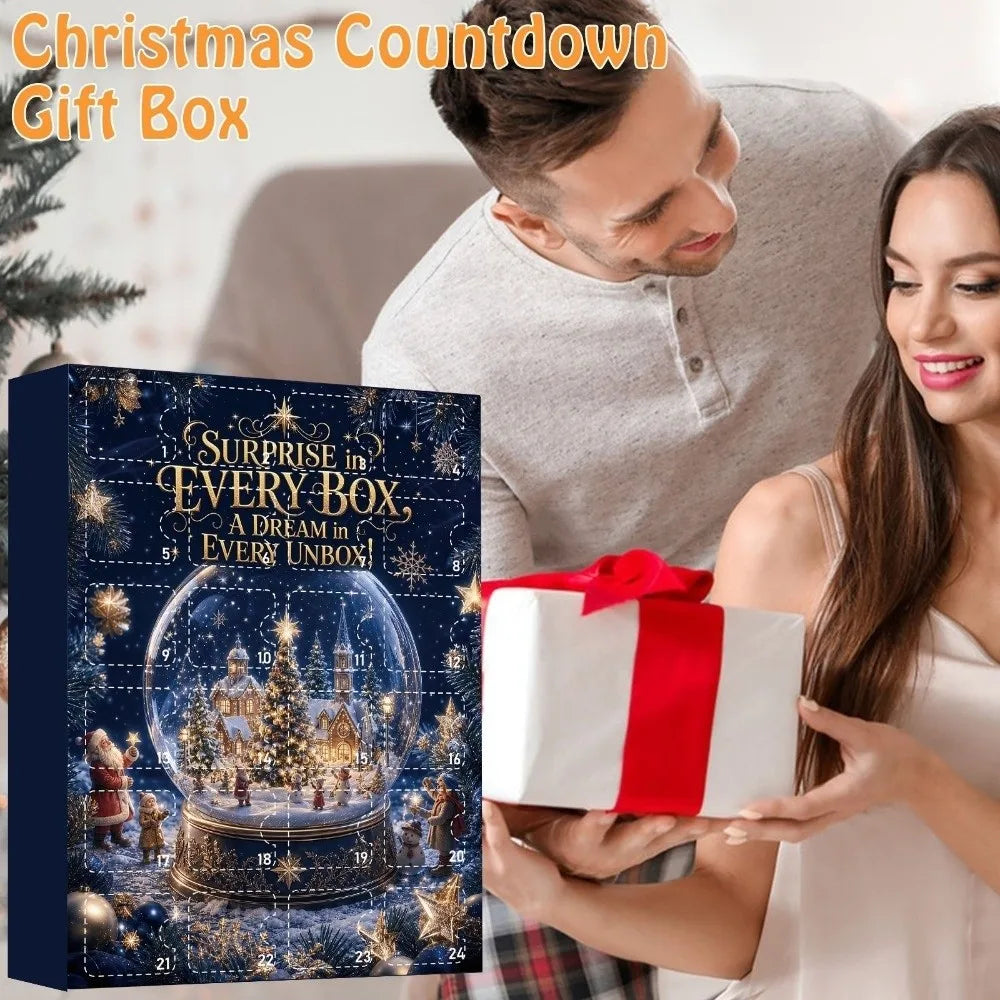 24-Piece Acrylic Christmas Advent Calendar Hanging Ornaments
