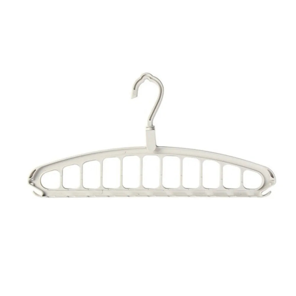 Folding Rotating Clothes Hanger – 11-Slot Space-Saving Rack