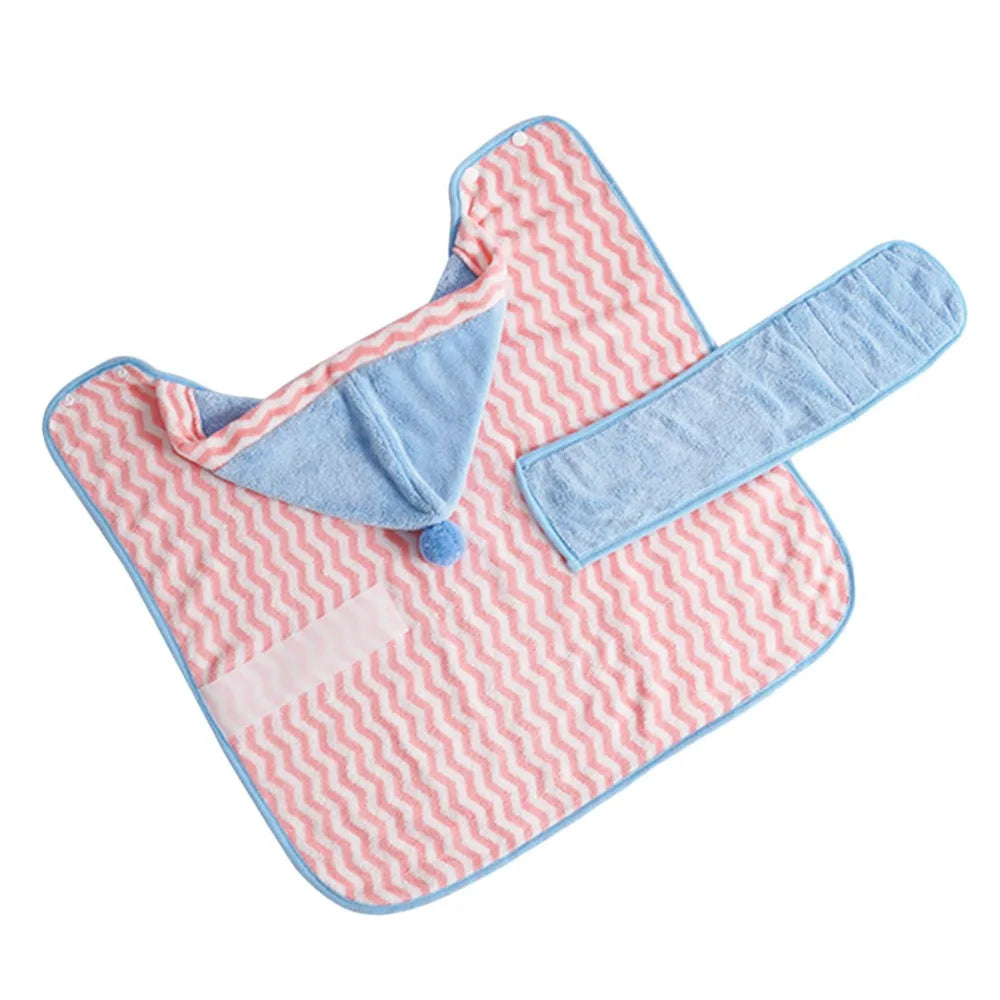 Quick-Dry Dog Bathrobe – Soft Absorbent Pet Bath Towel