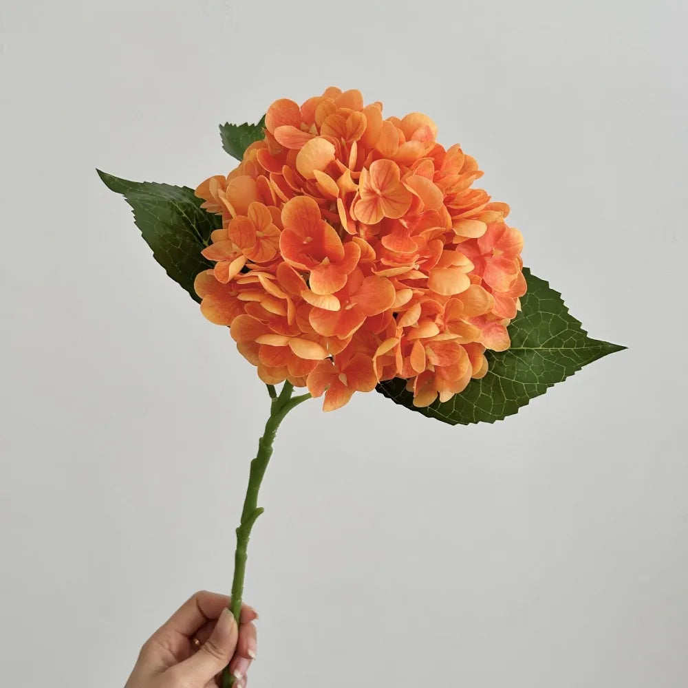 Silk Hydrangea Artificial Flower Head – Large 3D Realistic