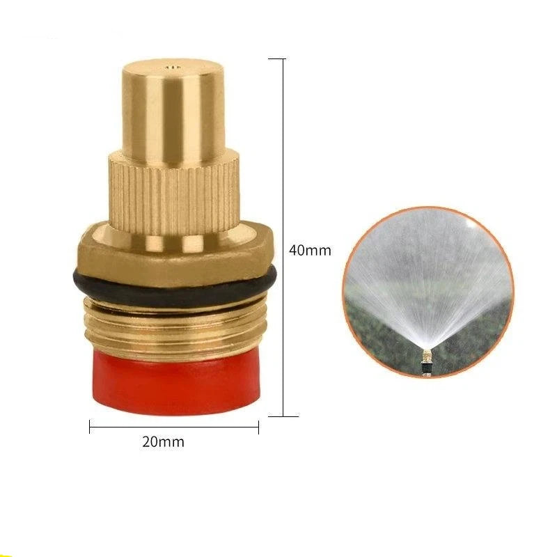 Brass Adjustable Garden Sprinkler Nozzle | Multi-Pattern Spray