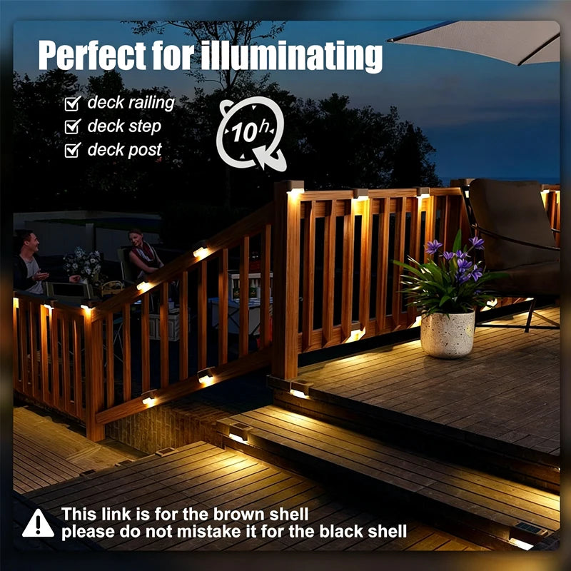 Solar LED Step Lights – Waterproof Outdoor Stair & Path Lamps