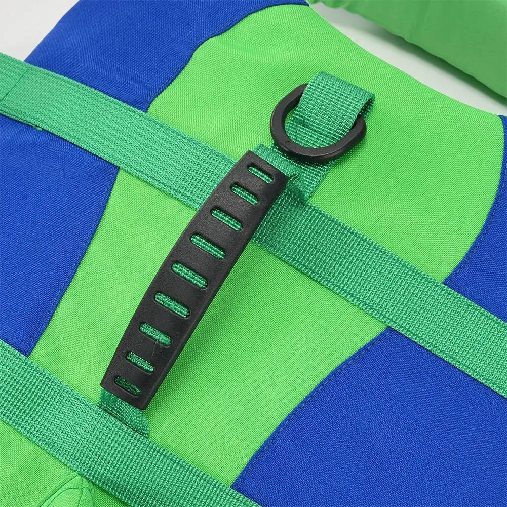 Dog Life Jacket Swim Vest – Buoyancy, Handle & Tail Fin