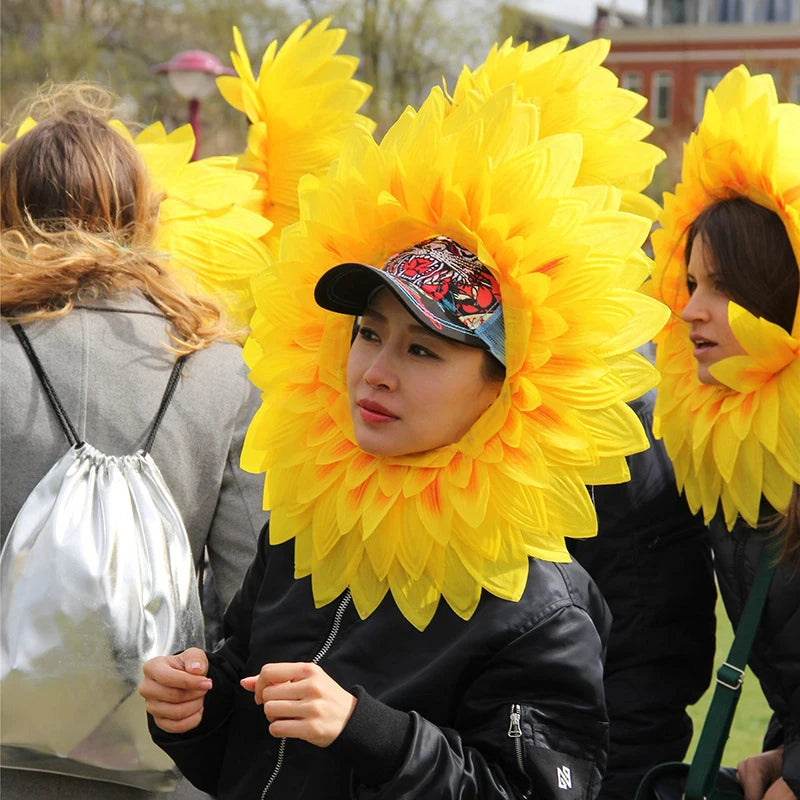 Sunflower Headband Costume Prop – Parties, Festivals & Cosplay