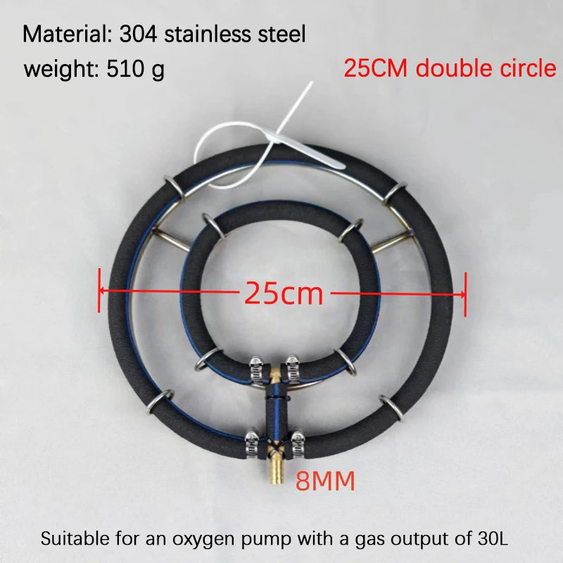 Nano Aeration Disc 304 Stainless Steel Fish Pond Oxygen Diffuser