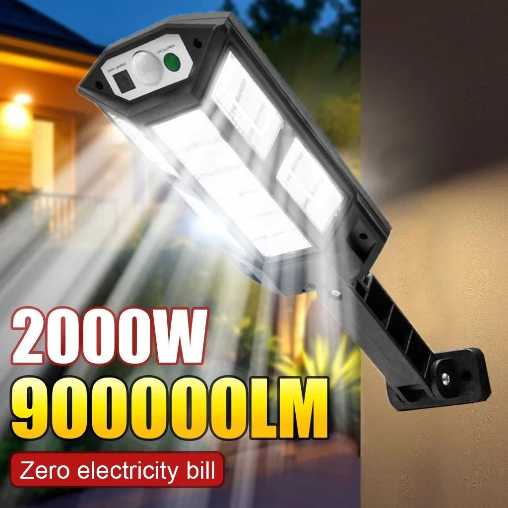 Solar LED Outdoor Light | Motion Sensor, 4 Modes, IP65, 9900LM
