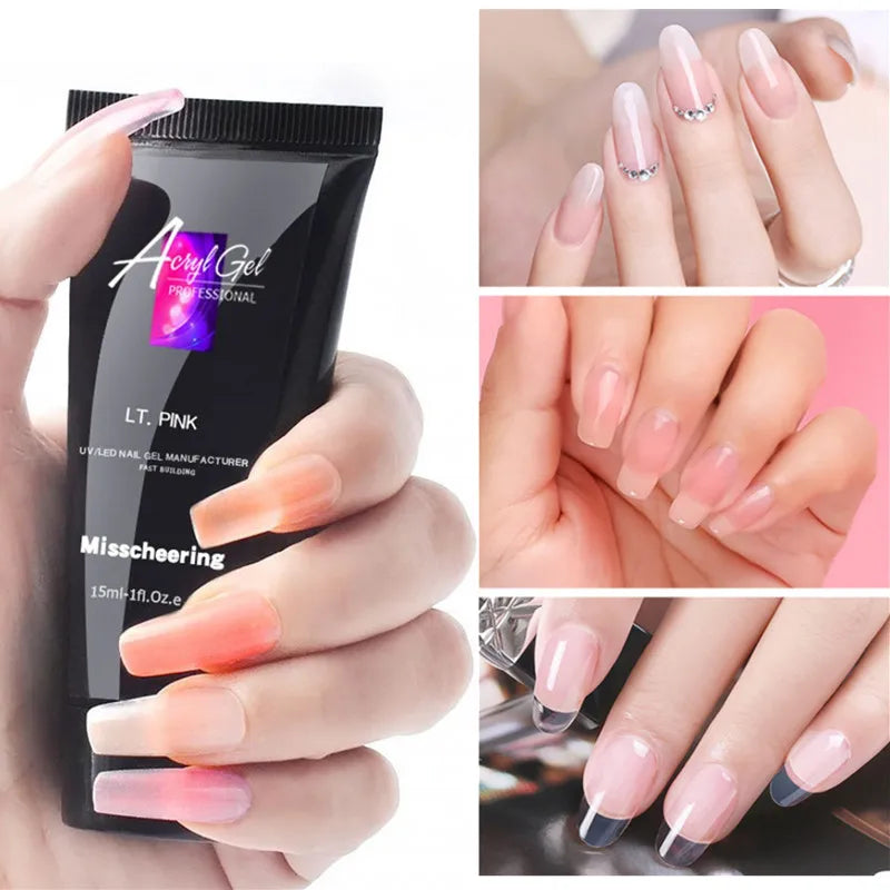 Poly Nail Extension Gel 30ml – Pure Color Crystal Builder