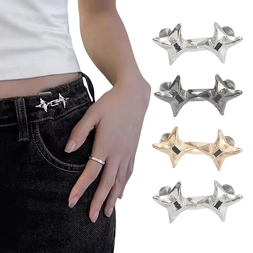 Star Adjustable Waist Buckle – Jeans Button Tightener