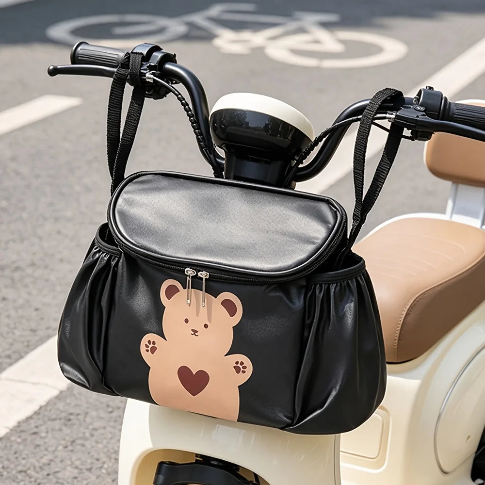 Waterproof Bear Pattern Handlebar Bag – Bike & Scooter