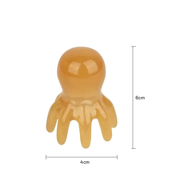 Octopus Resin Scalp Massage Comb – Meridian Scraping Tool