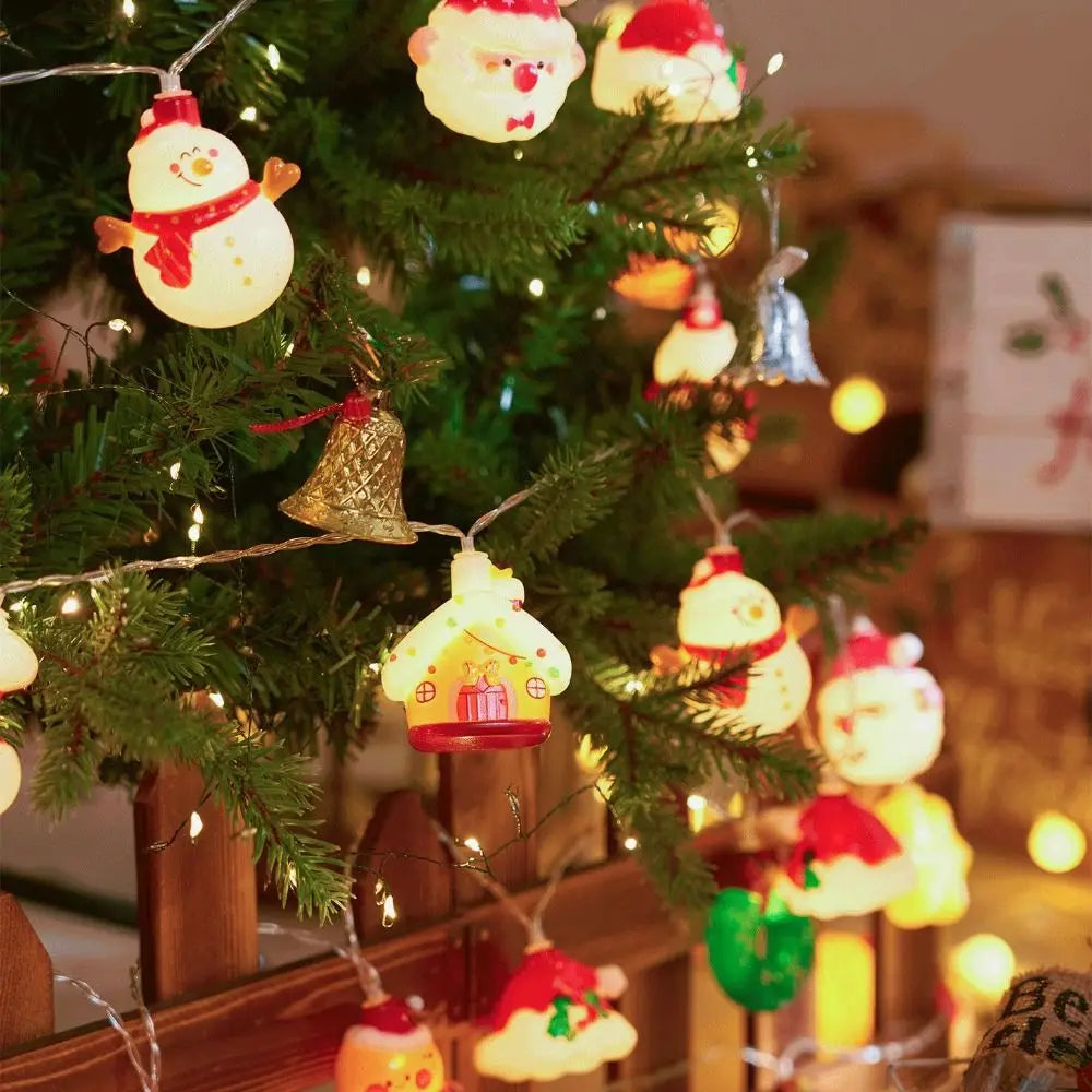 3D Christmas LED String Lights – 20 LED Battery Powered, 3M