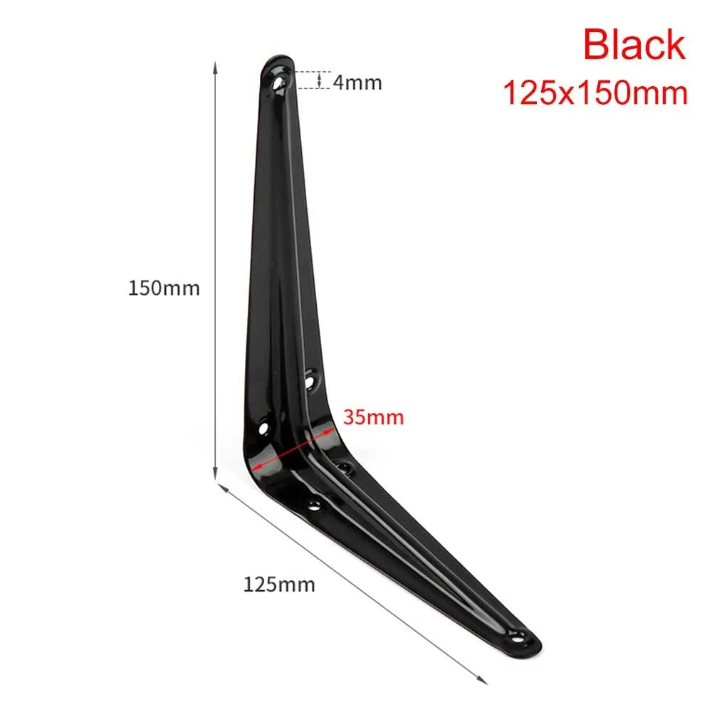 Metal L-Shaped Triangular Wall Shelf Bracket 4–14" | Corner Brace
