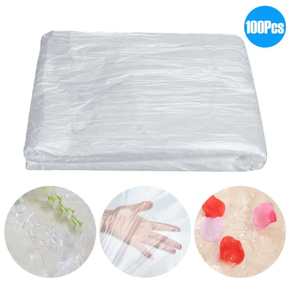 100-Pack Disposable Waterproof PVC Massage Table Bed Covers