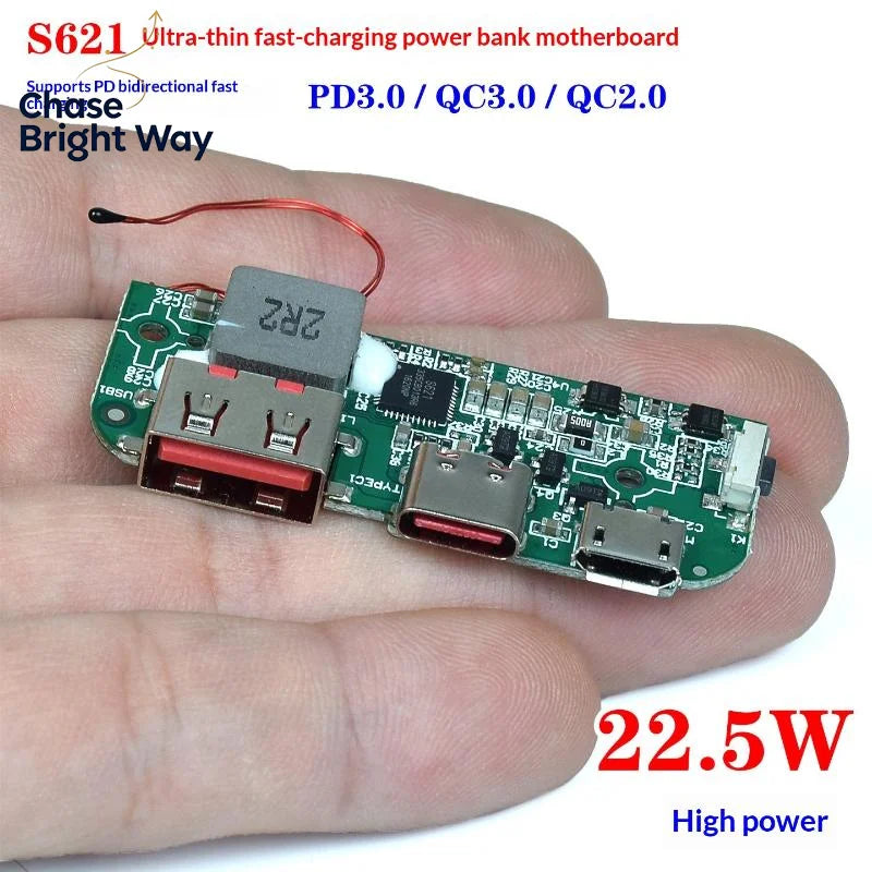 S621 22.5W PD QC3.0 DIY Power Bank Fast Charging Module