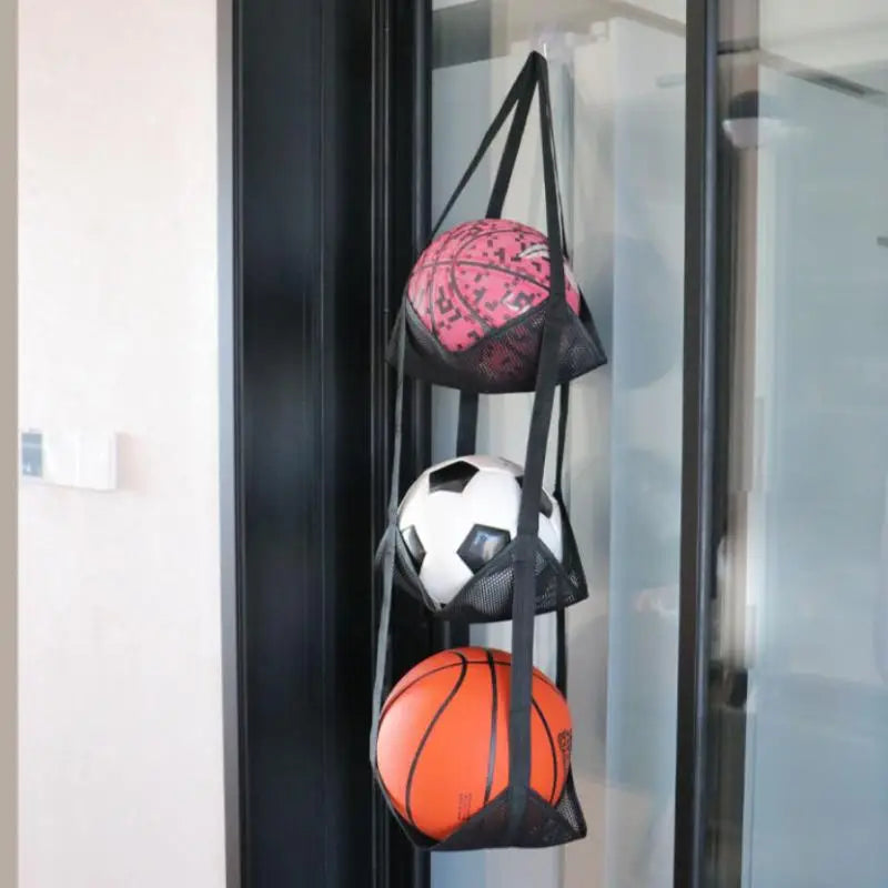 Wall-Mounted Mesh Ball Storage Organizer – 3 or 4 Tier