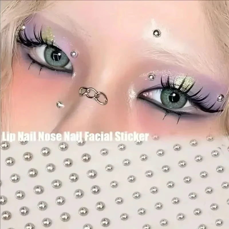 180pcs Non-Piercing Fake Body Jewelry Stickers – Nose Lip Earring