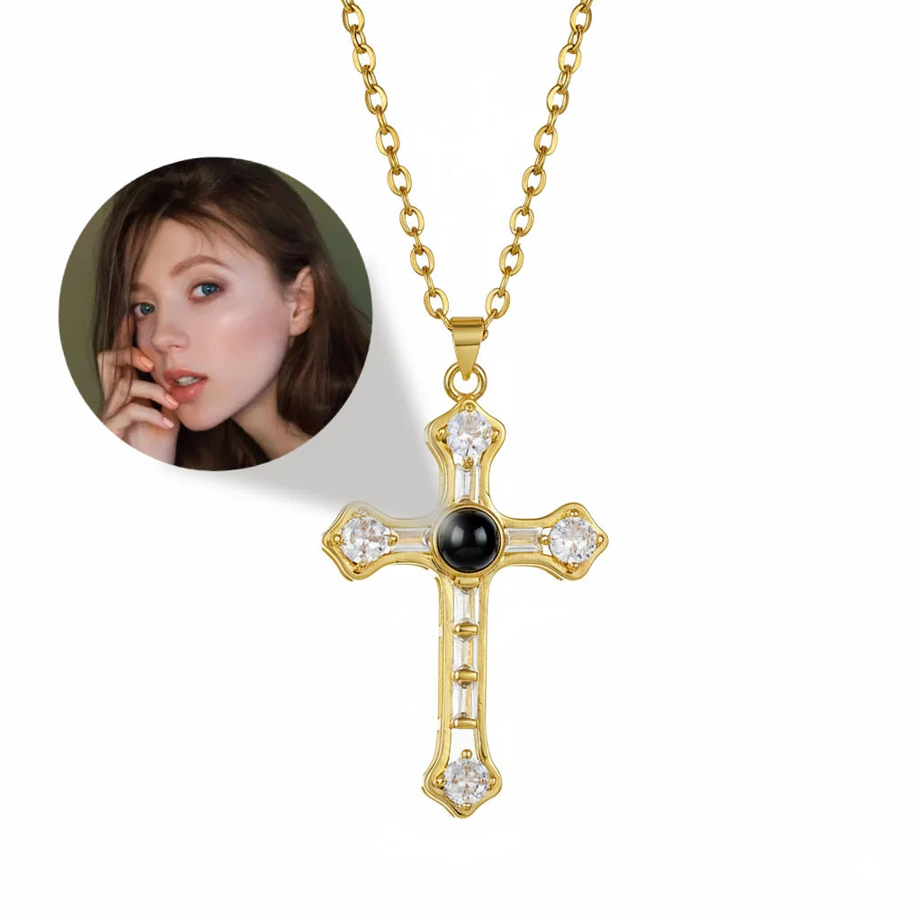 Personalized Photo Projection Heart Necklace | Custom Keepsake