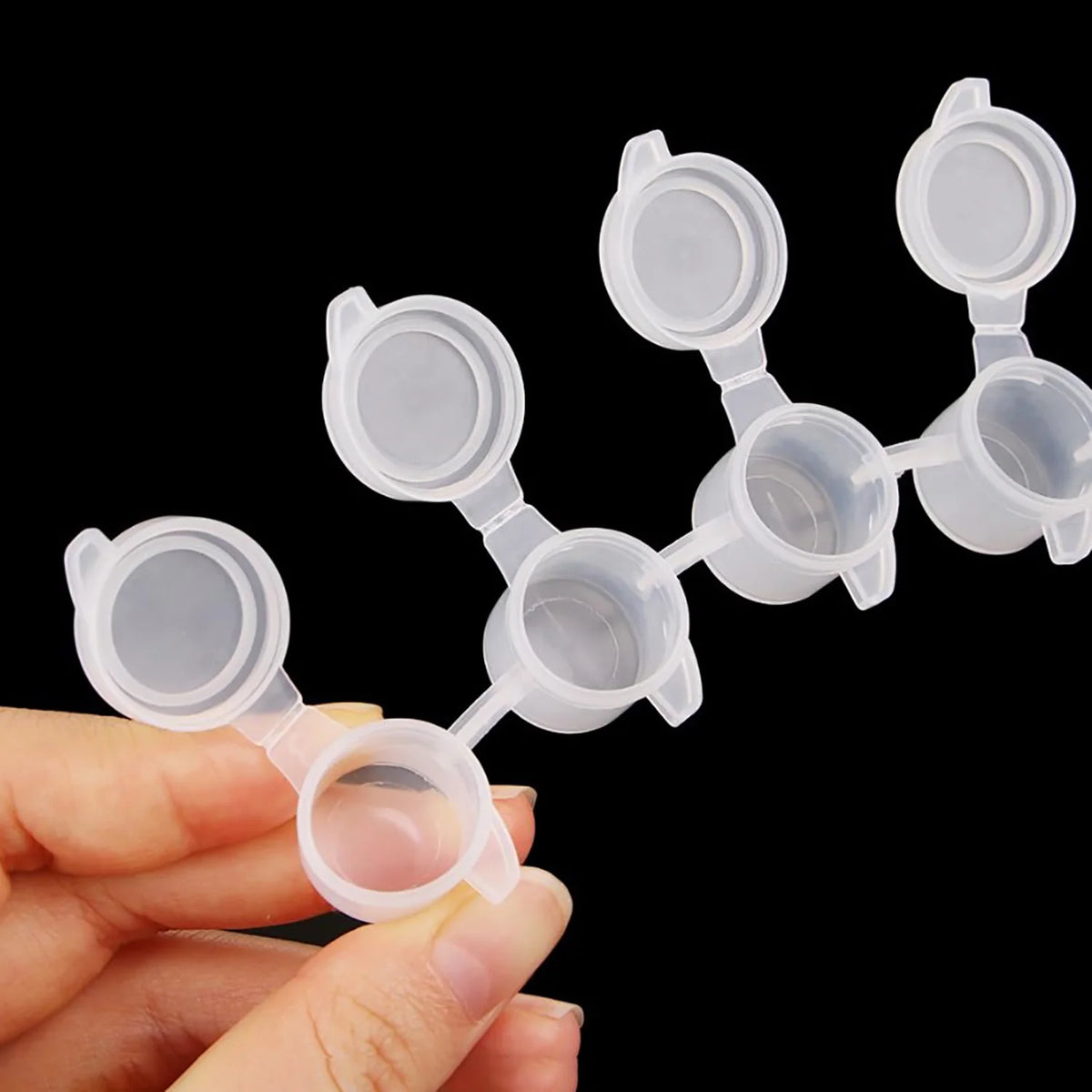 Mini Paint Cup Storage Strips – 10 Strips 60 Pots for Art & DIY