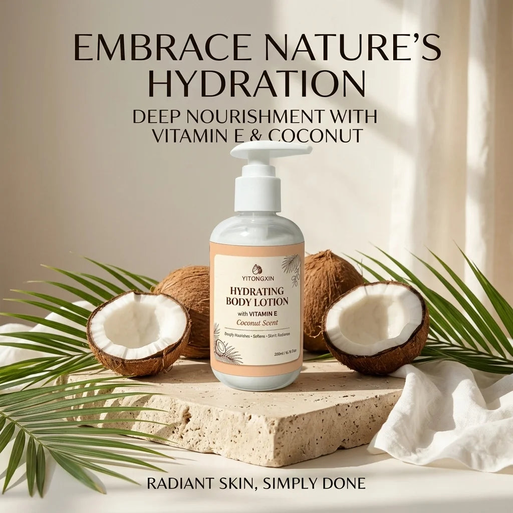 Vitamin E Body Lotion – Tropical Coconut Moisturizer 200ml