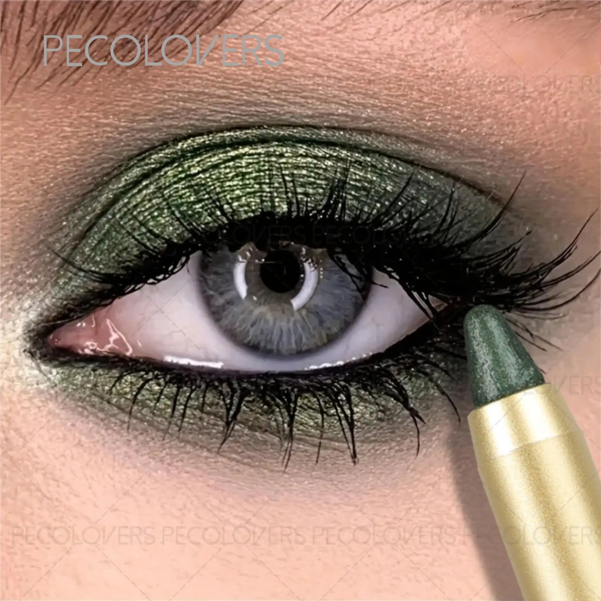 PECOLOVERS Waterproof Eyeshadow Stick – Glitter & Matte Dual-End