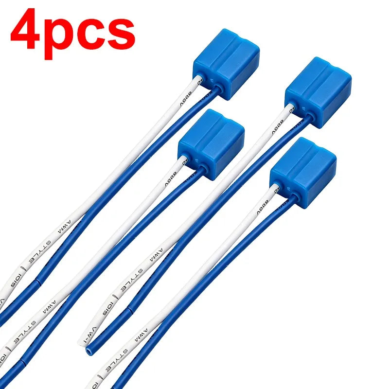 H7 LED Headlight Socket Adapter – Heat-Resistant Wiring Harness